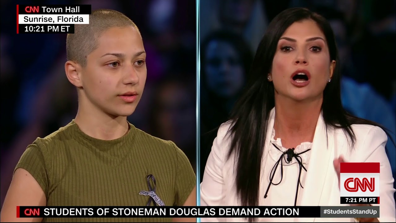 Emma Gonzalez presses NRA rep on automatic weapons