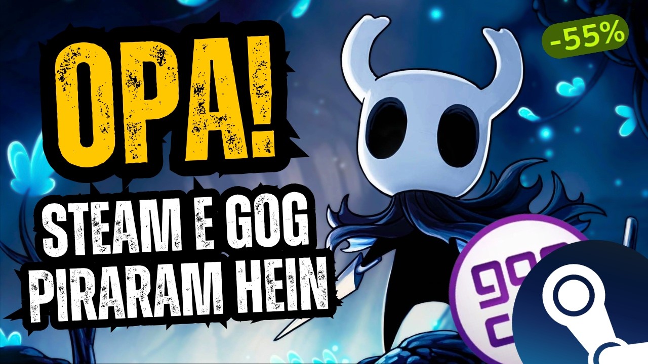 EITA! Novos jogos para RESGATE DE GRA&Ccedil;A no PC, PROMO&Ccedil;&Atilde;O na STEAM e JOGOS BARATOS na GOG