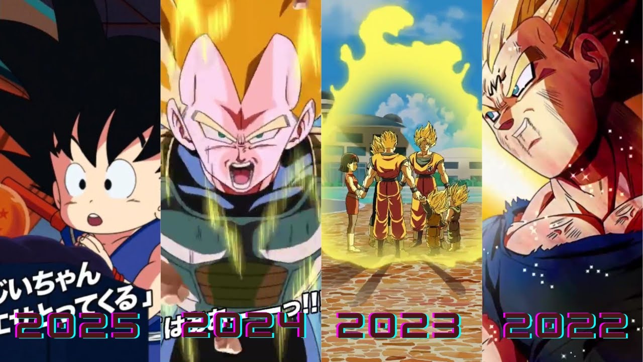 Evolution of Saiyan Day Units Animations 2017-2025 DBZ Dokkan Battle