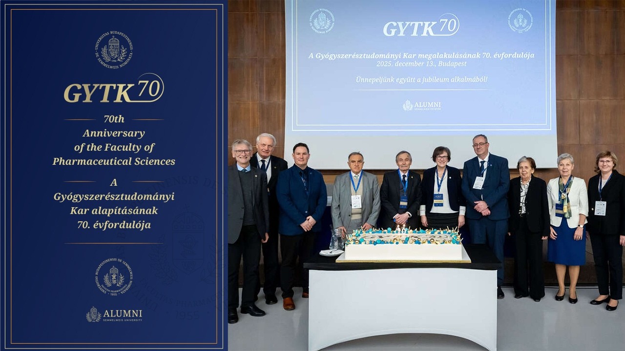 A Gyógyszerésztudományi Kar 70 éves jubileumi ünnepsége | 2025