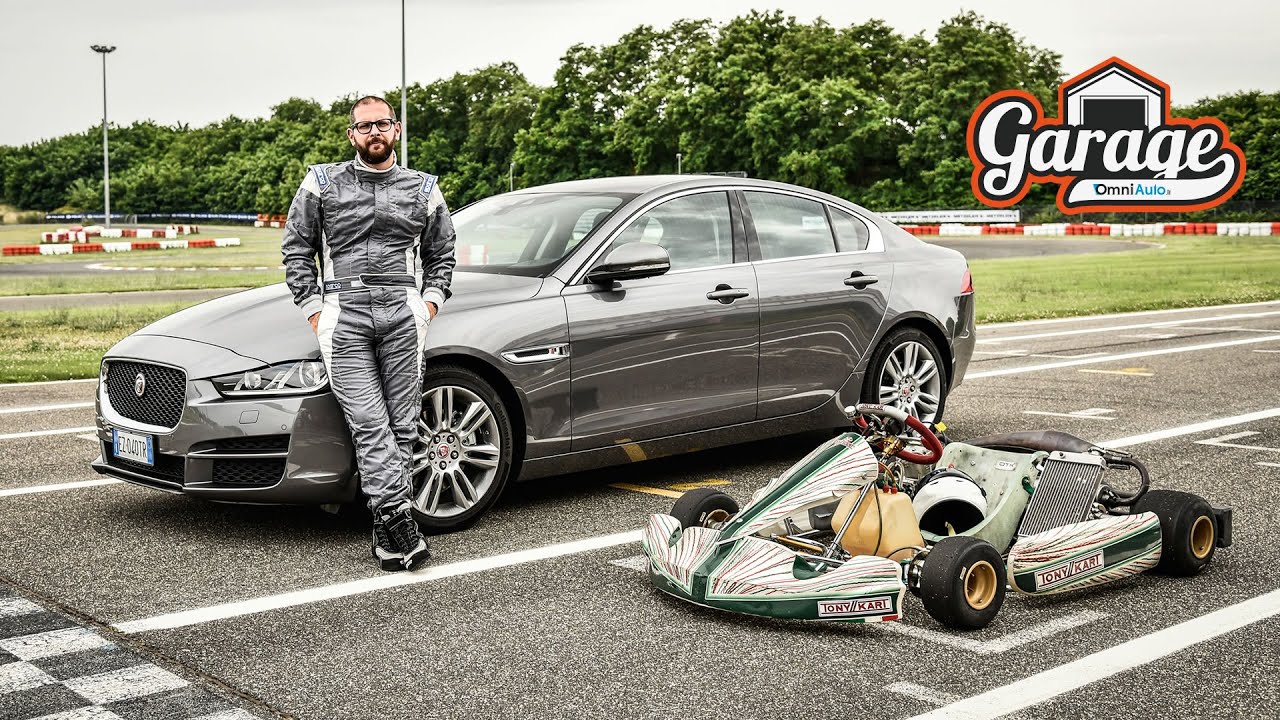 Jaguar XE, la prova di Andrea fra curve e cordoli