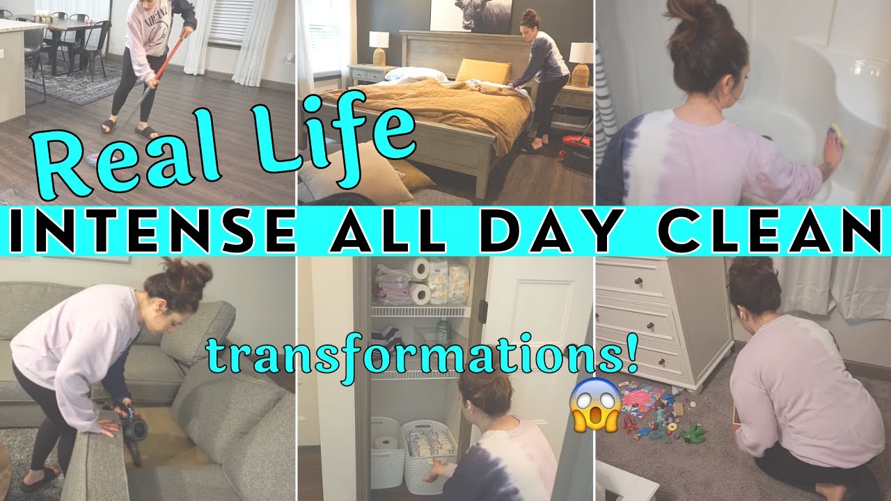 *REAL LIFE* EXTREME DAY OF CLEANING | CLEAN, ORGANIZE, DECLUTTER | EXTREME CLEANING MOTIVATION
