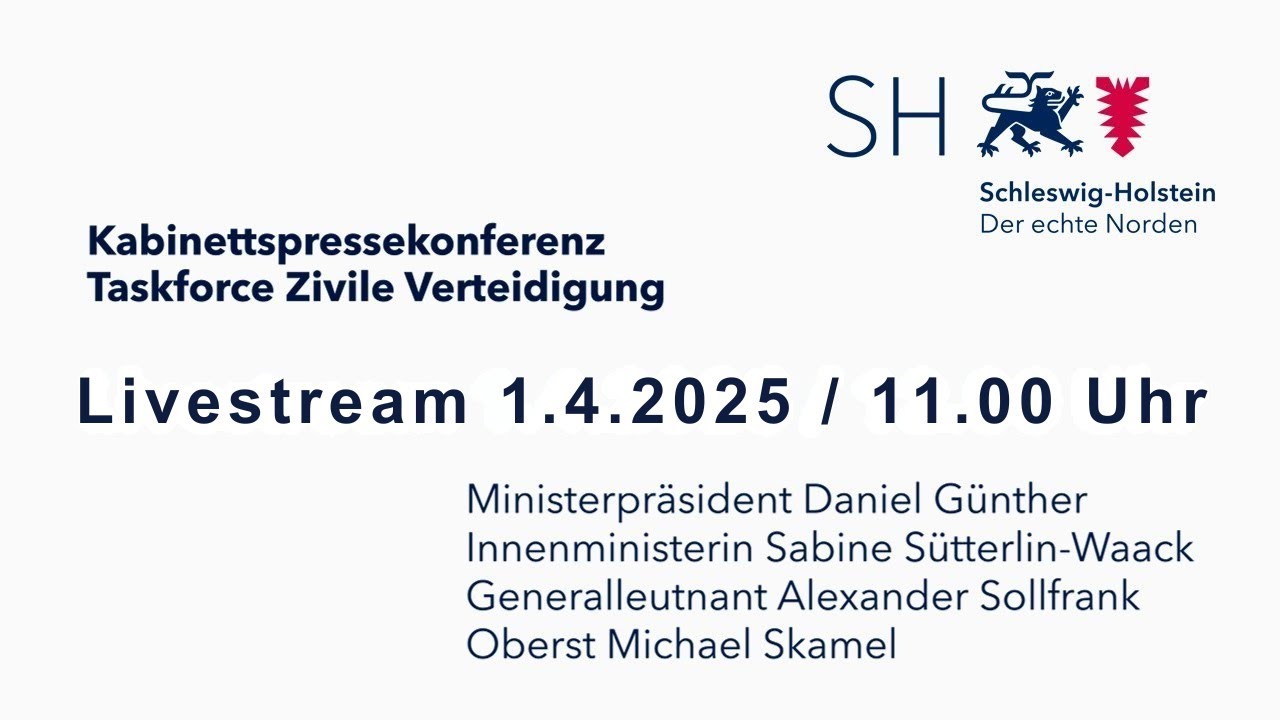 Pressekonferenz: Taskforce Zivile Verteidigung