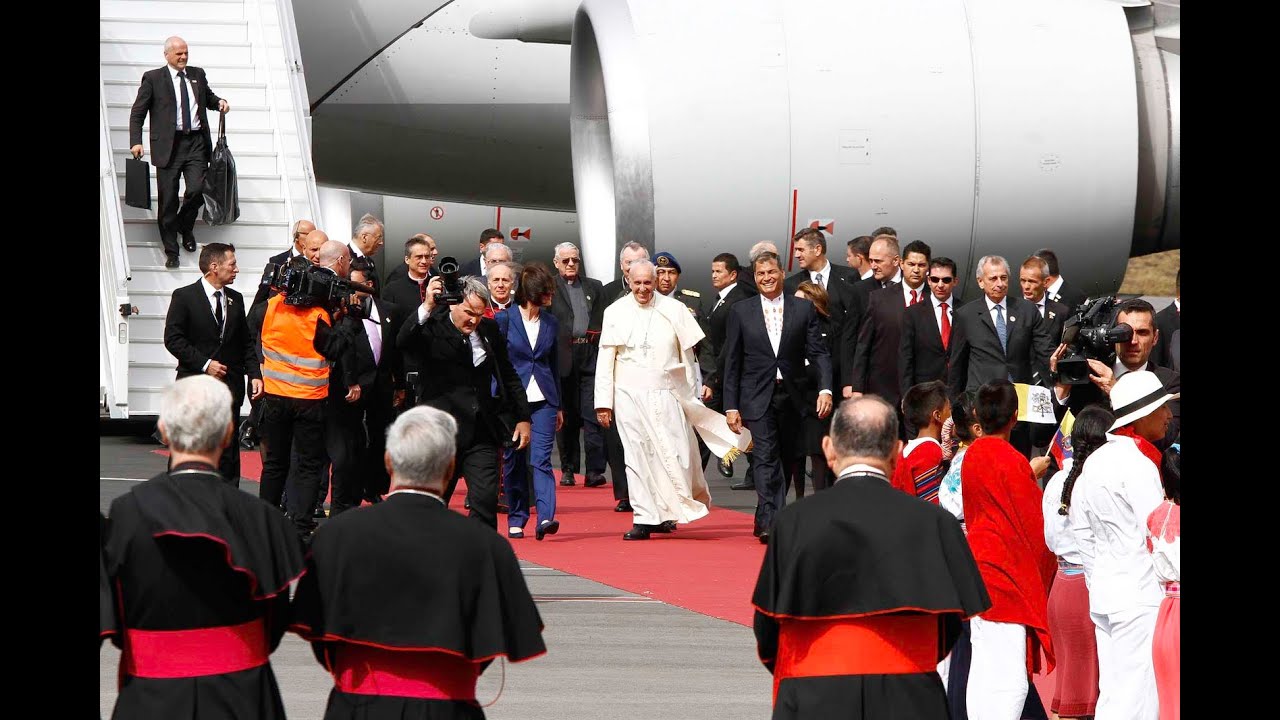 El papa Francisco llega a Ecuador