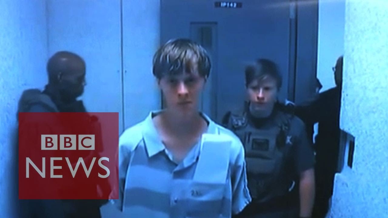 Charleston: Families of shooting victims speak to suspect - BBC News