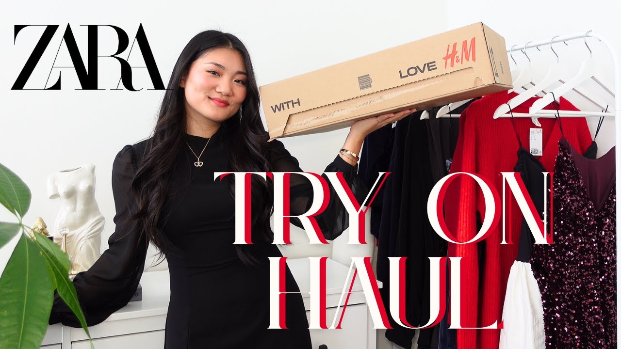 НОВИНКА В ZARA H&M ПРАЗДНИЧНАЯ ПРИМЕРКА | PETITE FASHION