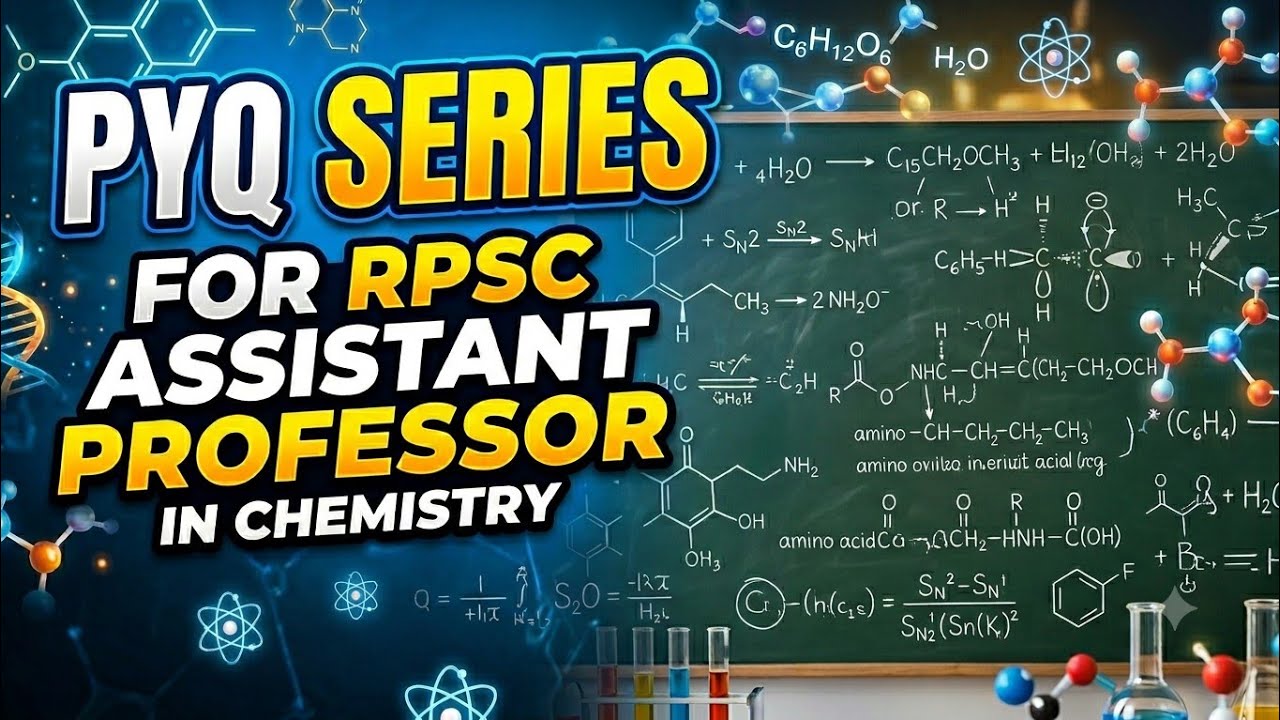 Q5. RPSC ASSISTANT PROFESSOR PYQ series in Chemistry #assistantprofessor #exam #pyq 