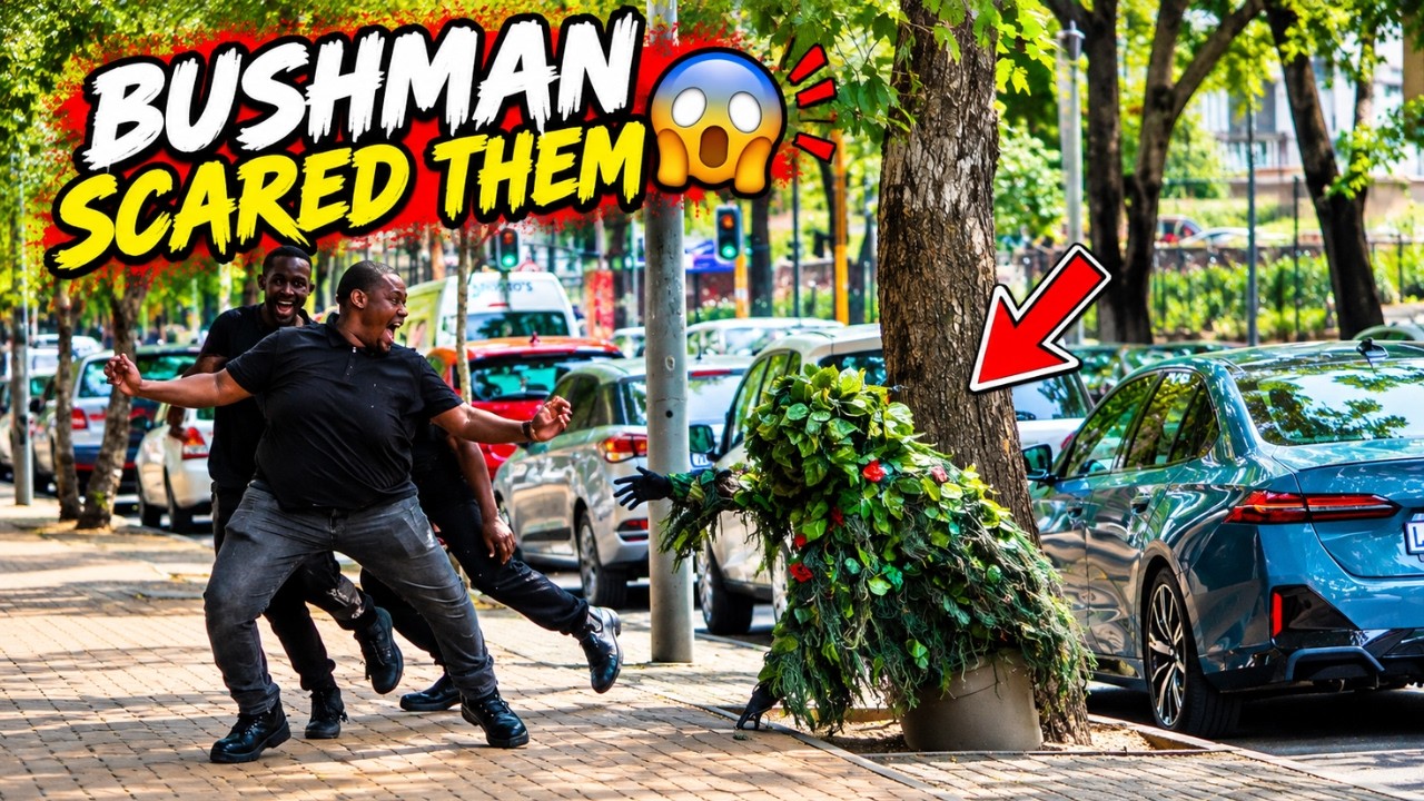 He Almost Fell! 😱 Bushman Prank Gone Wrong