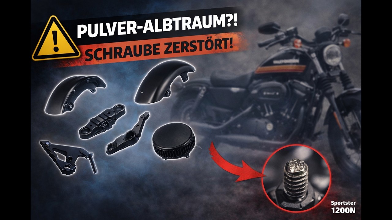 🛠️ Sportster 1200N: Schwarze Teile zurück – und direkt Ärger!