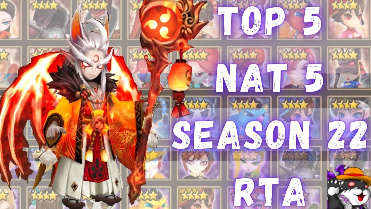 Top 5 Normal Element Nat 5 For RTA Season 22 | Summoners War