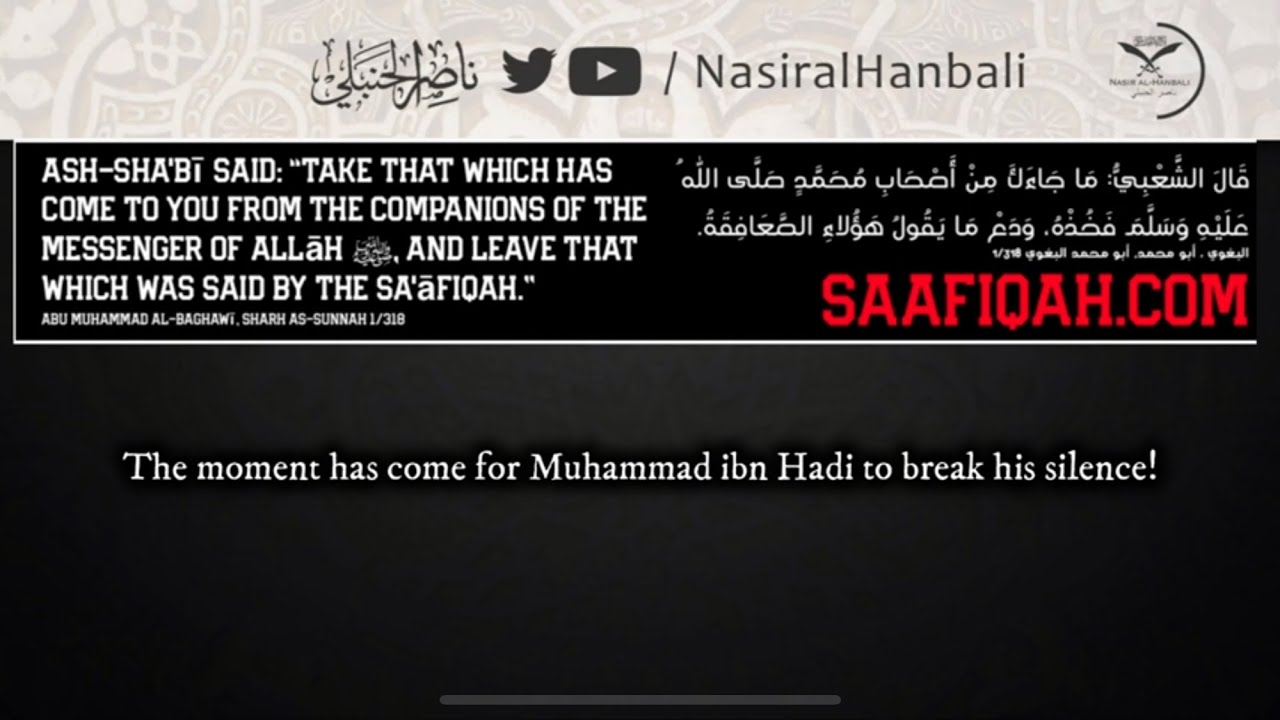Arafāt The Evil One [al-Muhammadi] Lies & Attacks The Scholars Of The Sunnah
