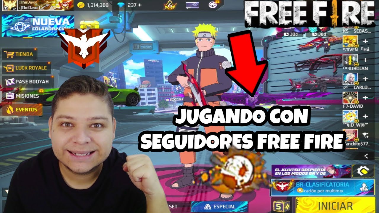 JUGANDO CON SEGUIDORES FREE FIRE