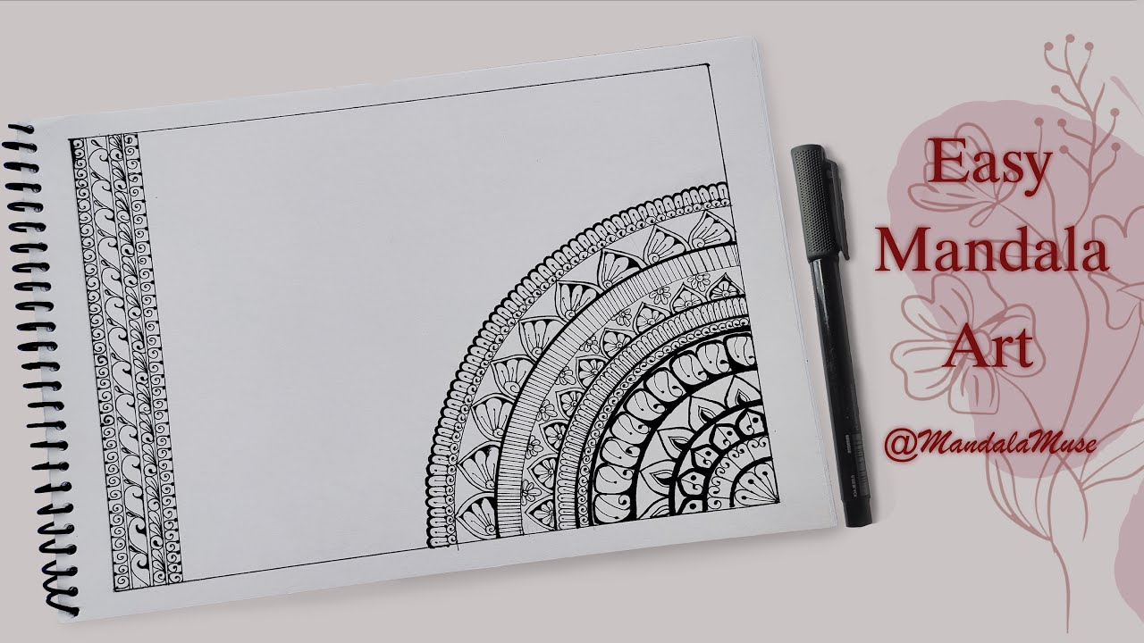 How to Draw Easy Mandala Art || Step by Step Tutorial || Mandala.aesthete