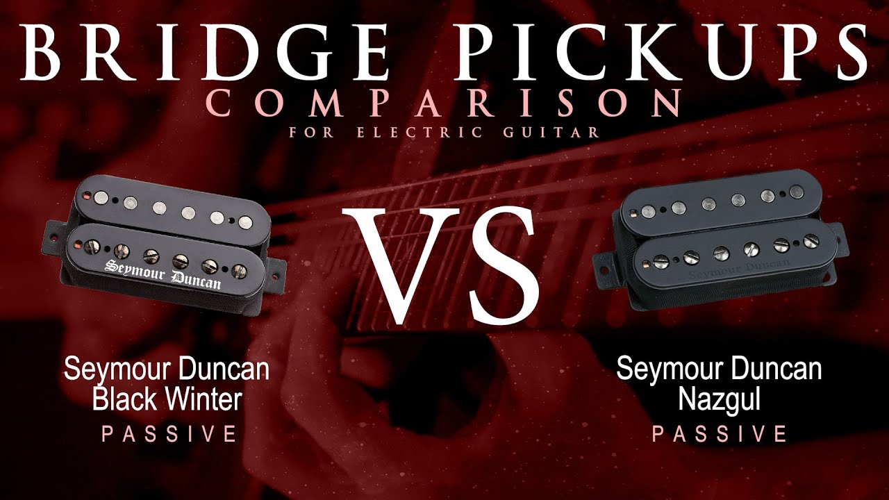 Seymour Duncan BLACK WINTER vs NAZGUL - Passive Bridge Pickup Guitar Tone Comparison Demo