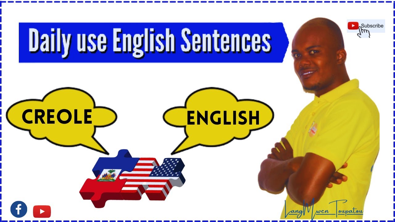 Aprann pi bèl Fraz kreyòl yo nan lang anglè | Learn new Sentences from Creole to English