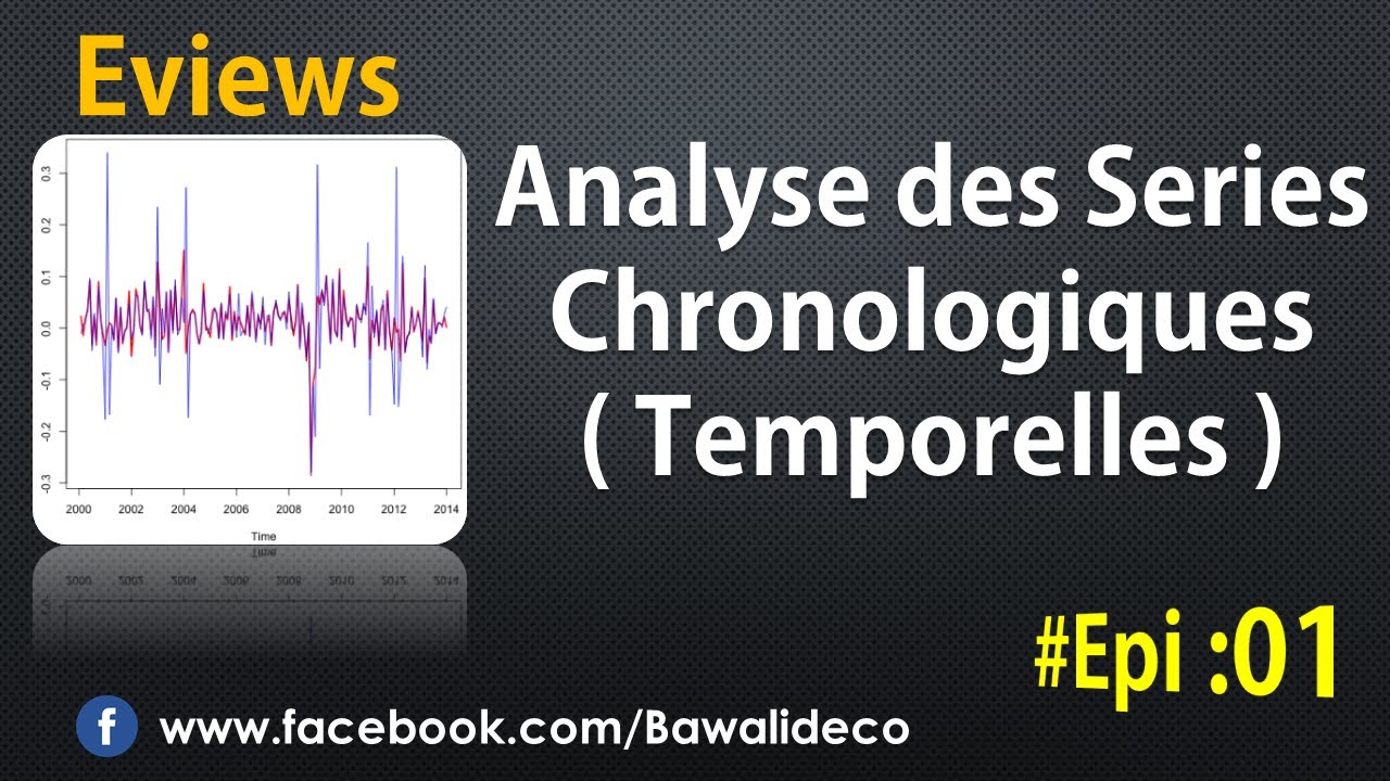 #01 Économétrie : Methode de Box and Jenkins :  Unit Root Test Sur Eviews series chronologiques