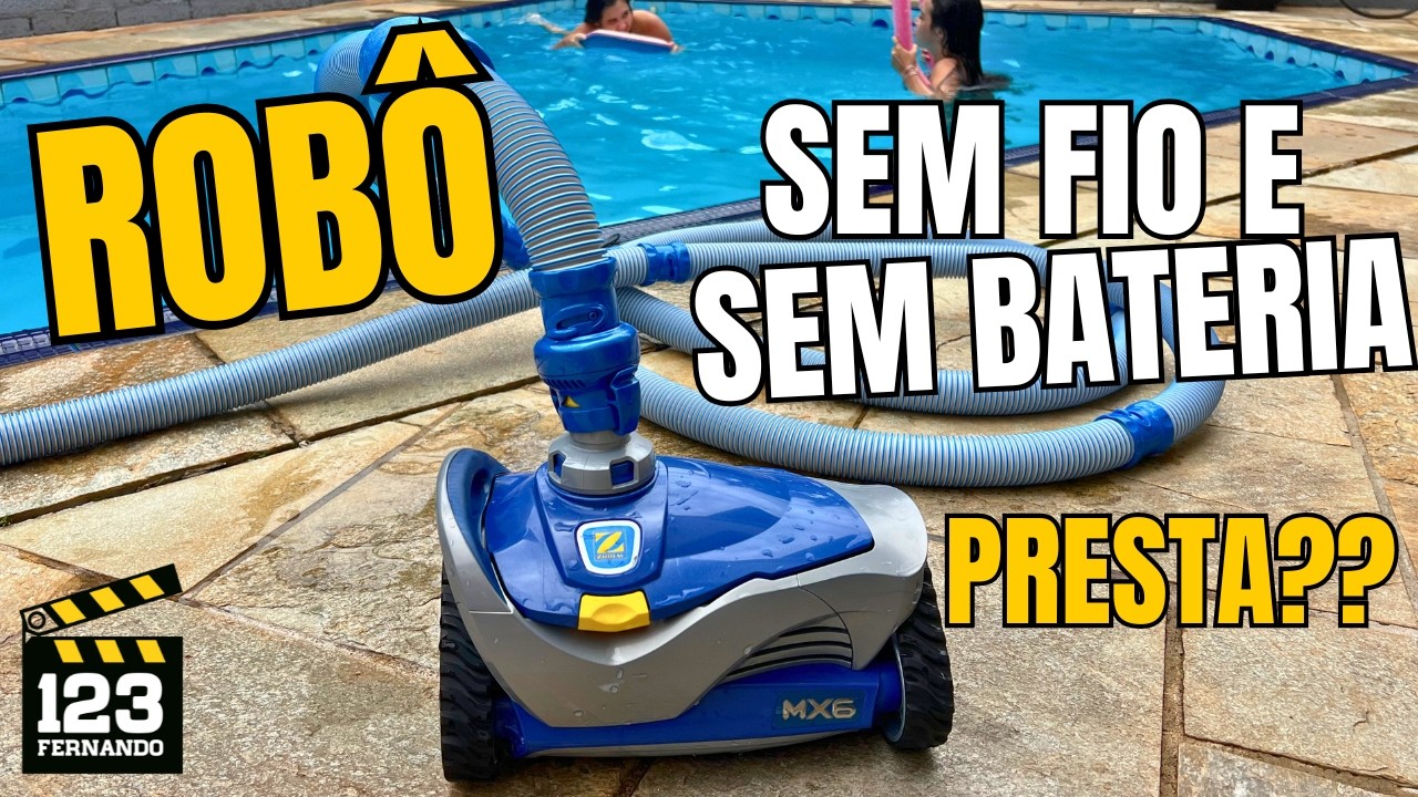 VAI TRABALHAR DE GRAÇA! COMPREI O ROBÔ HIDRÁULICO LIMPADOR DE PISCINA ZODIAC FLUIDRA MX6