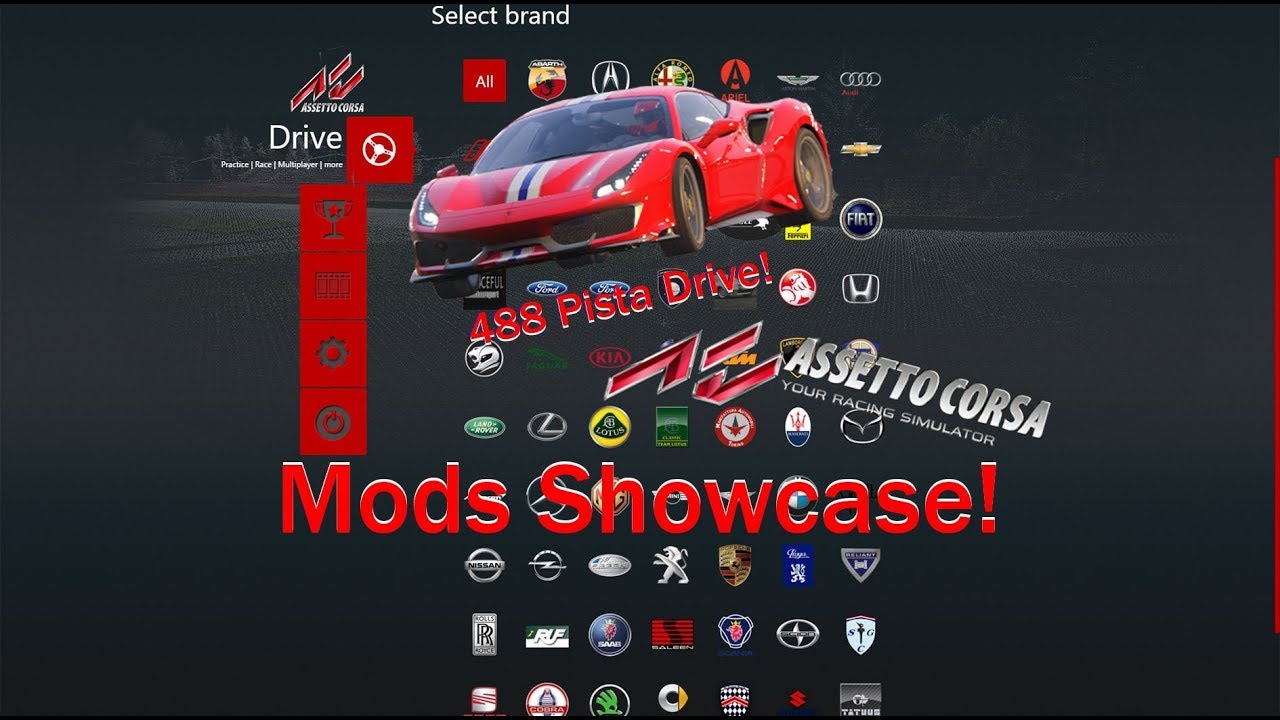 Showcasing All My Assetto Corsa Mods (Plus Ferrari 488 Pista Test Drive)