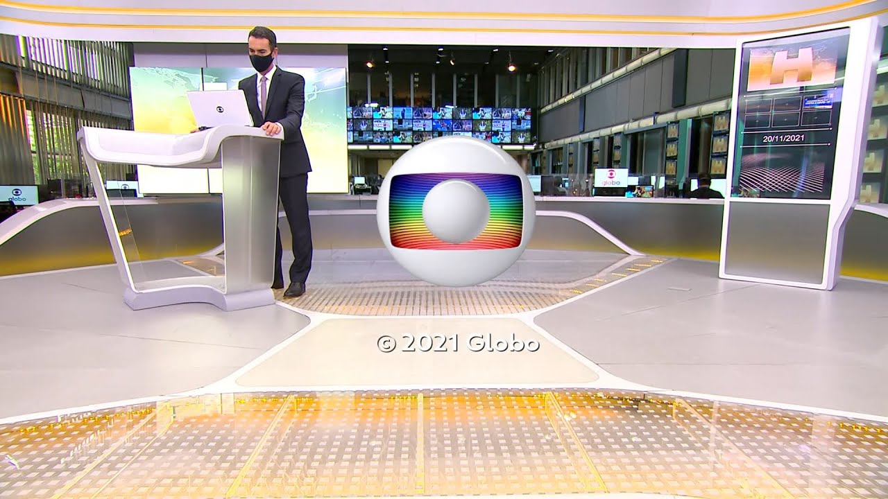 [HD60fps] Encerramento: Jornal Hoje com César Tralli na TV Globo Brasília - 20/11/2021