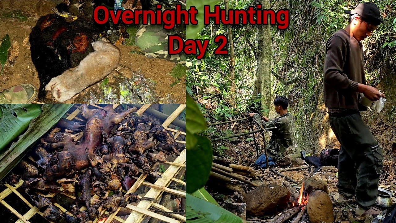 Group Camping and Hunting Skills with friends// Village lifestyle (day2) @youngls