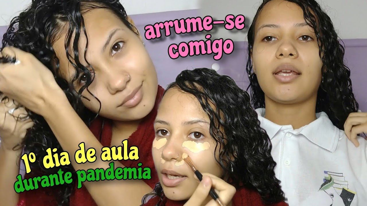 VOLTA AS AULAS 2021 | ARRUME-SE COMIGO PARA O 1 DIA DE AULA 💚 *durante a pandemia*