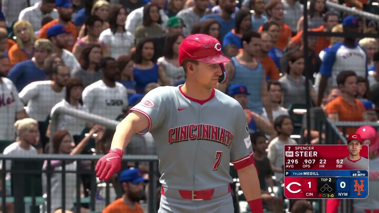 MLB The Show 25 Gameplay: Cincinnati Reds vs New York Mets - (PS5) [4K60FPS]