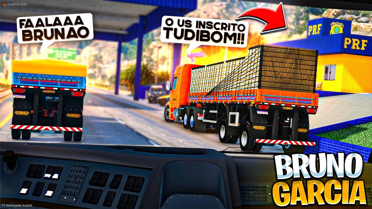 GTA V VIDA REAL | @brunogarciaytb FICOU PRESO NA PRF 😰#123