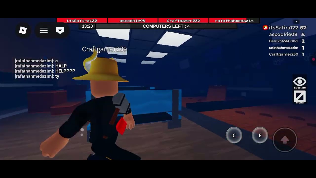 Playing Piggy but 100 players and Flee the facility