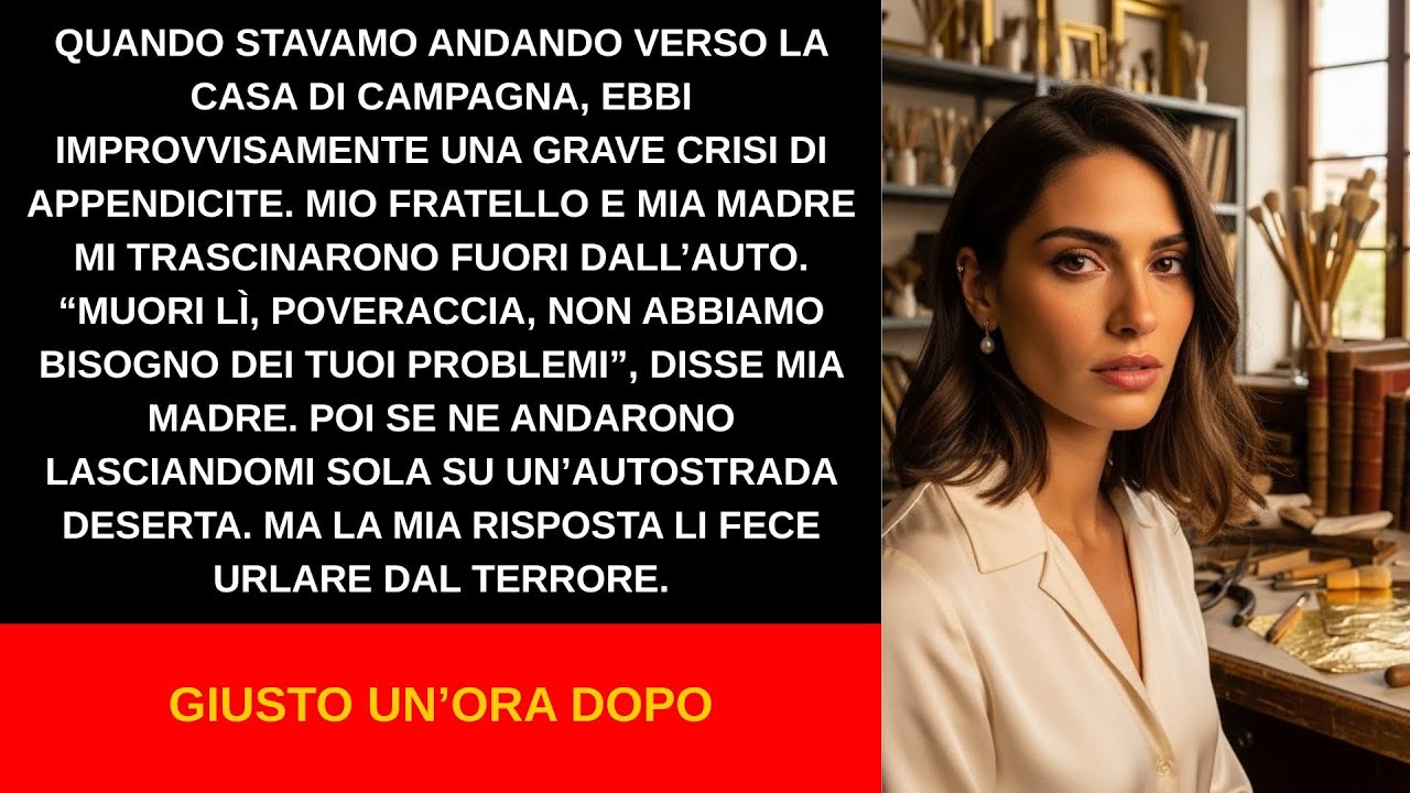 Morente, mia madre e mio fratello mi lasciarono in autostrada con appendicite… e nessuno tornò mai!!