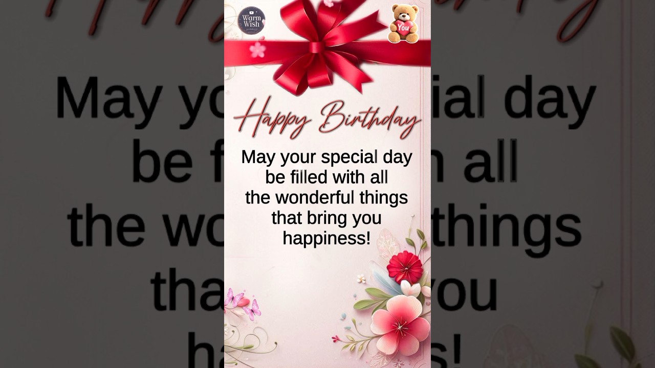 Happy Birthday to You 💐 #happybirthday #birthdaygreetings #birthdaywishes ❤️
