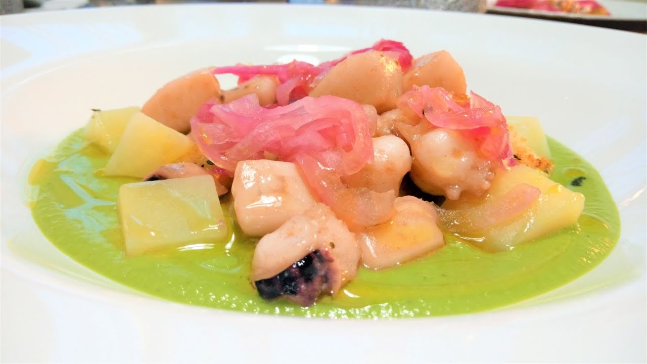 Video Ricetta - Seppia e Patate con crema di Piselli e cipolla di Breme - Ai fornelli con Ferruzzi