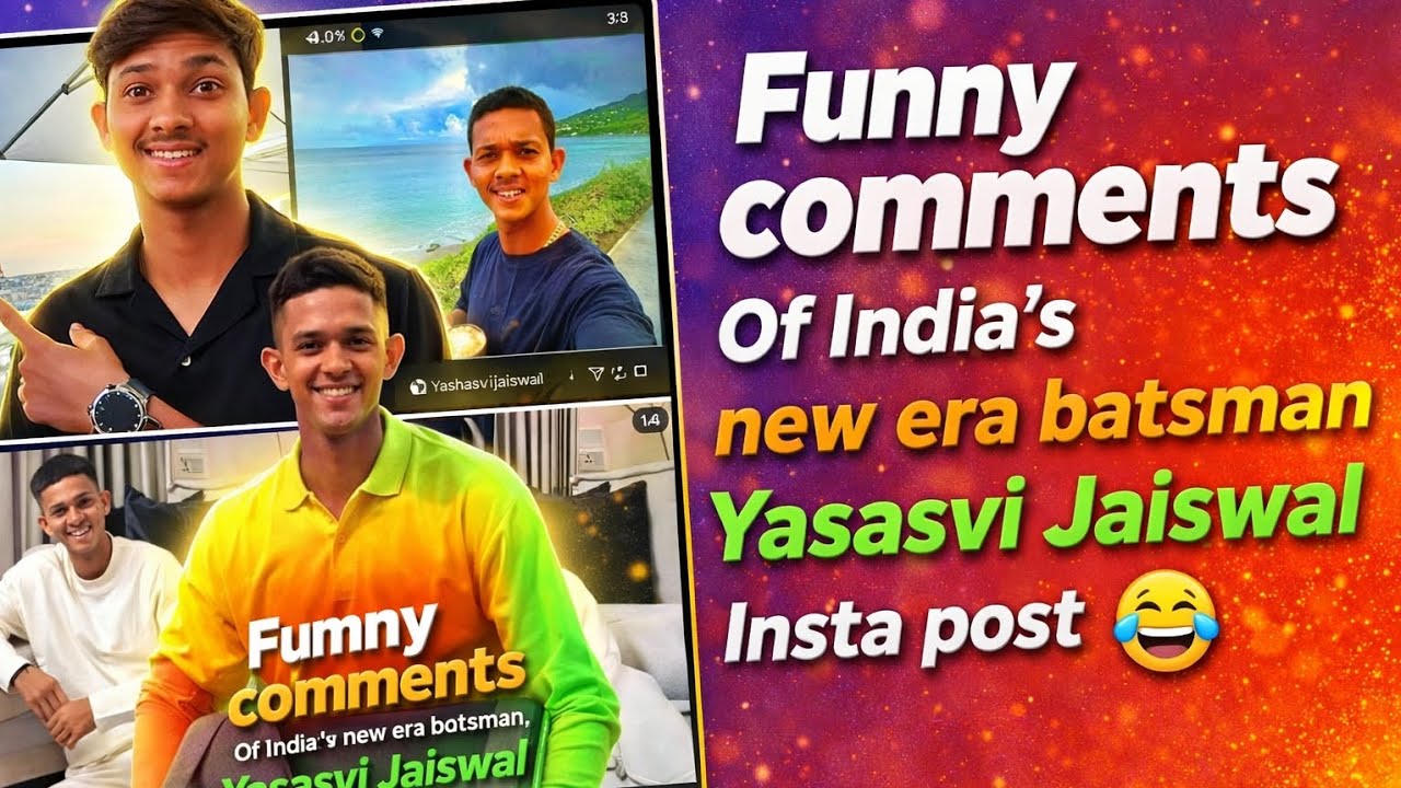 Indian Cricket Team aggressive era player yasasvi jaiswal insta post funny comments 🤣 #yasasvi #era