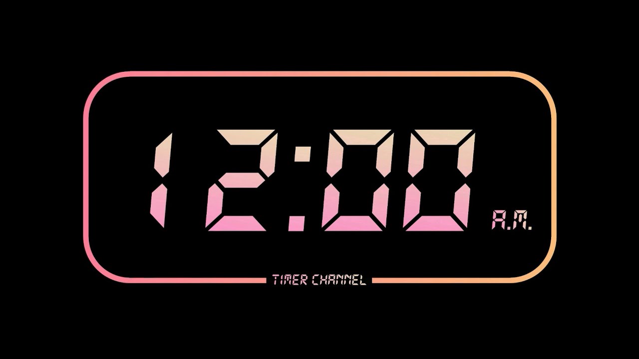 Online Digital Clock 48 hours (Select 0.25x Speed)