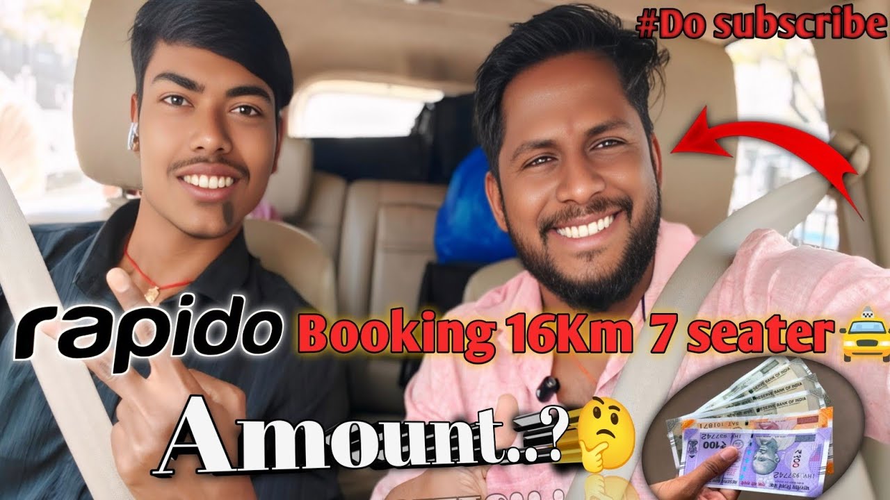 #Rapido Booking #16km 7seaterTaxi🚖#Amount Entha.?🤔#travelblog #do Subscribe🤗
