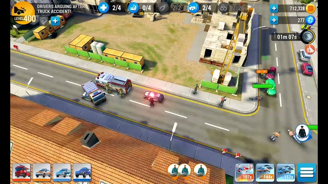 Emergency HQ, Hero Level 134, Drivers arguing after truck accident