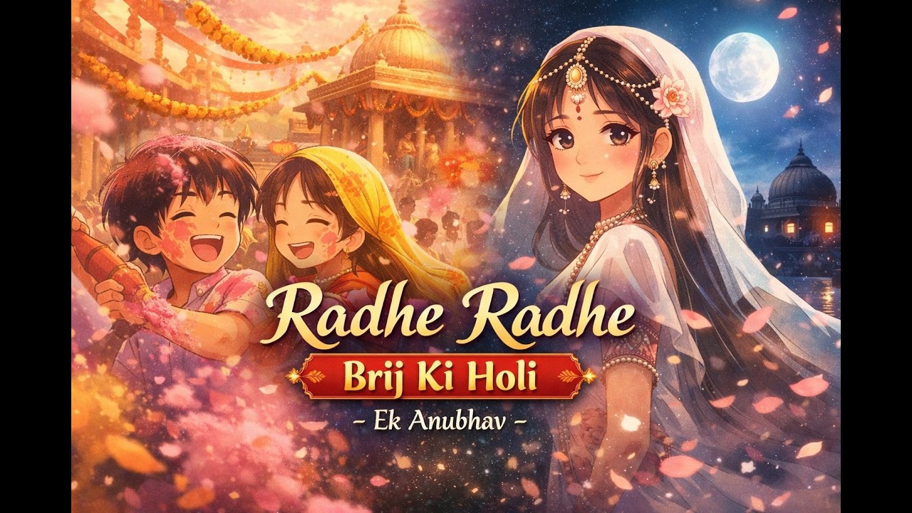 “Din Mein Rang… Par Raat Mein Radha Ka Prem 🌸 | Aisi Holi Kabhi Nahi Dekhi!”