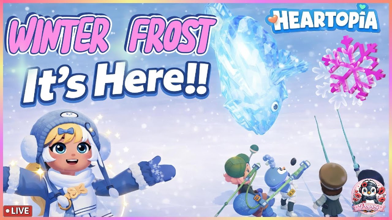 ❄️ It’s Here!! Winter Frost Event LIVE 💙 New Items, Shops & Group Frost Fishing | Heartopia