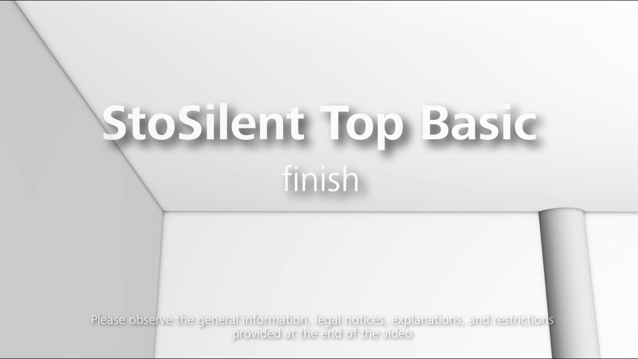 StoSilent Direct acoustic ceiling - StoSilent Top Basic finishing coat