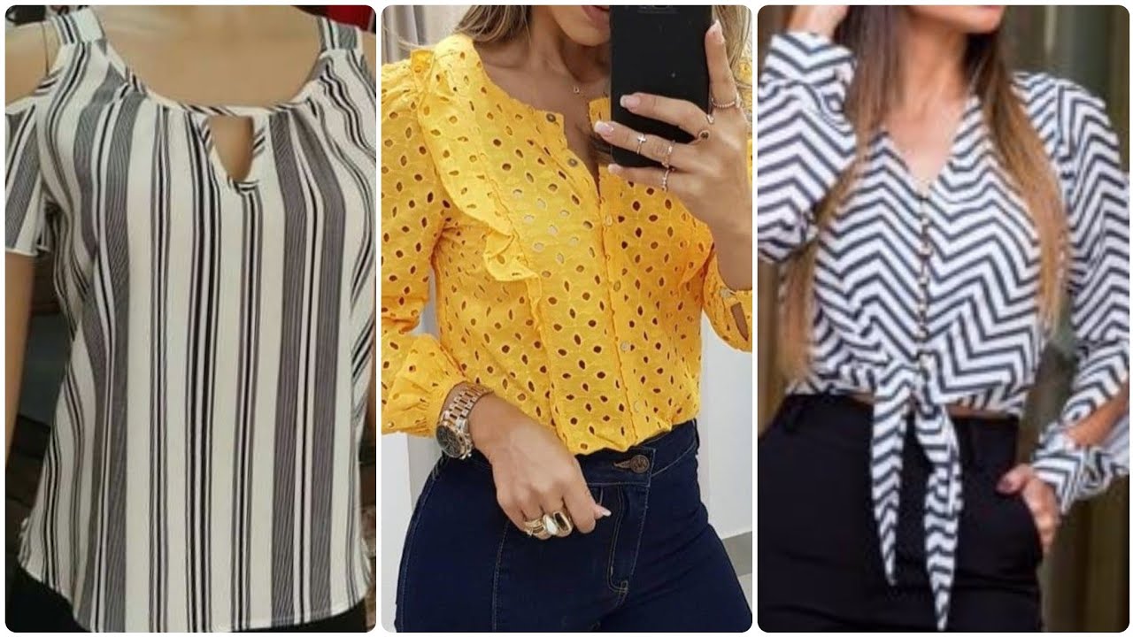 top 84 daily work wear most stylish and stunning floral long sleeves short length blouse top/shirts