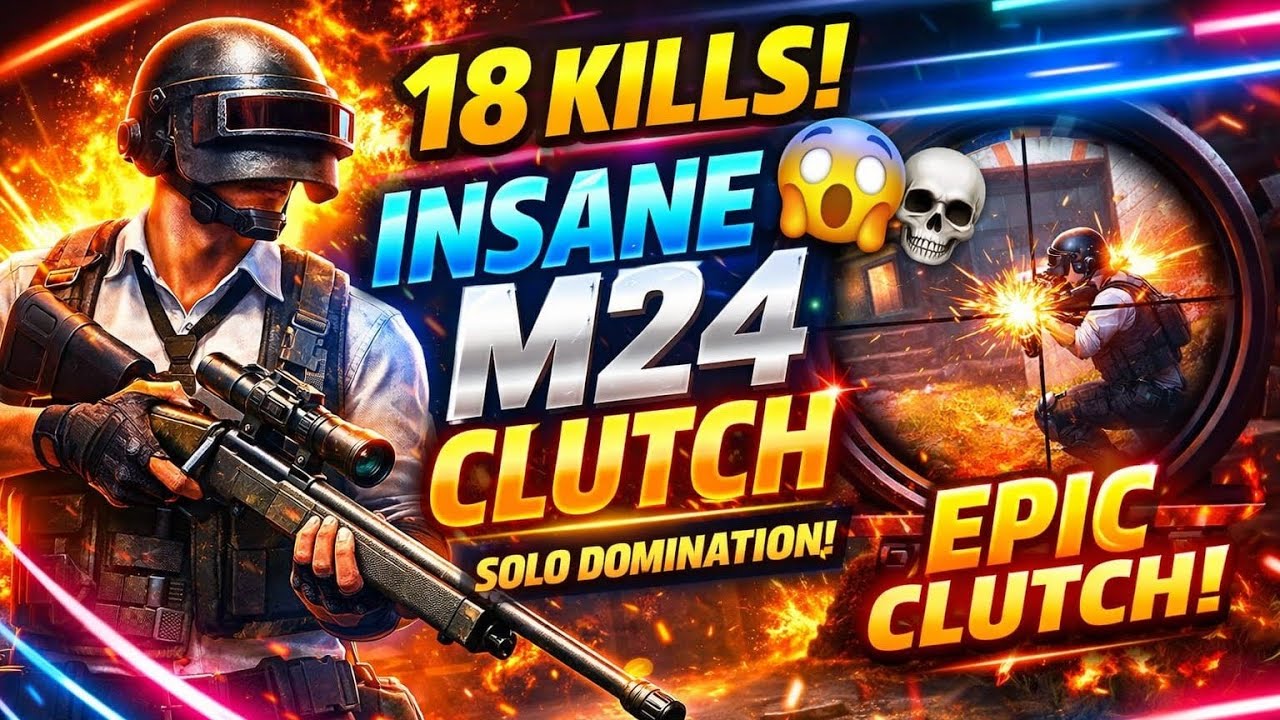 INSANE M24 CLUTCH 😱 | 18 Kills Solo Domination 🔥 PUBG Mobile Pro Gameplay