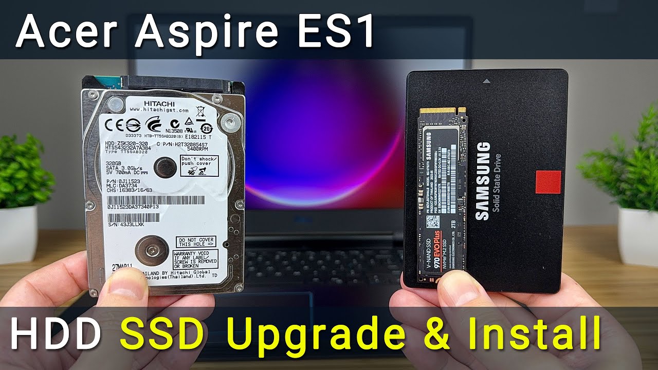 Acer Aspire ES1-532G, ES1-523, ES1-533, ES1-572 HDD lub SSD Upgrade: Wymiana i instalacja
