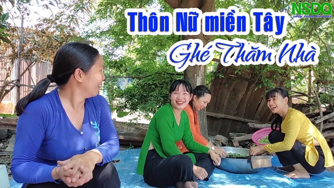Nấu Bún Riêu Chay Đãi Hai Em Gái Của Nhóm Thôn Nữ Miền Tây Ghé Thăm Nhà
