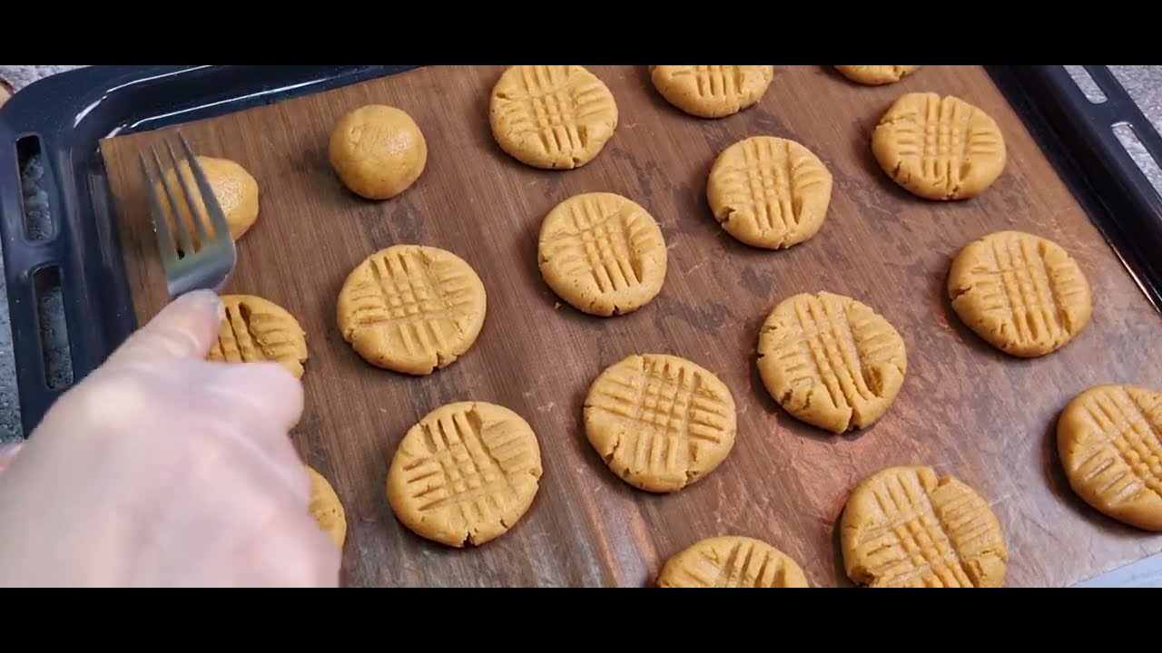 Comment faire de délicieux biscuits  AU BEURRE D'ARACHIDE 🥜cookies !Une recette rapide et délicieuse