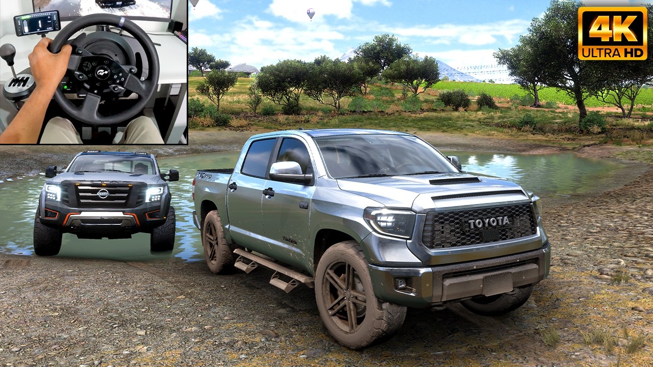800HP Toyota Tundra & 800HP Nissan Titan | OFFROAD CONVOY | Forza Horizon 5 |Thrustmaster T300RS