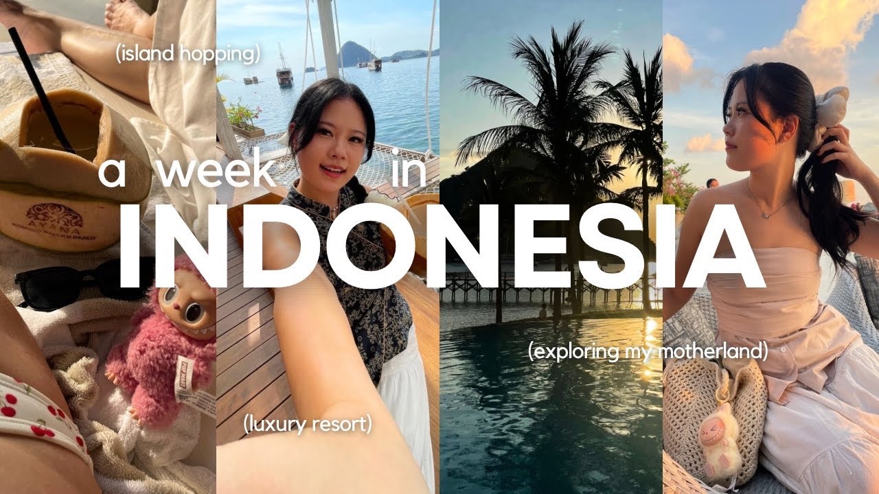 Indonesia Vlog🐚 (visiting my motherland, AYANA komodo resort, island hopping, everything I ate)
