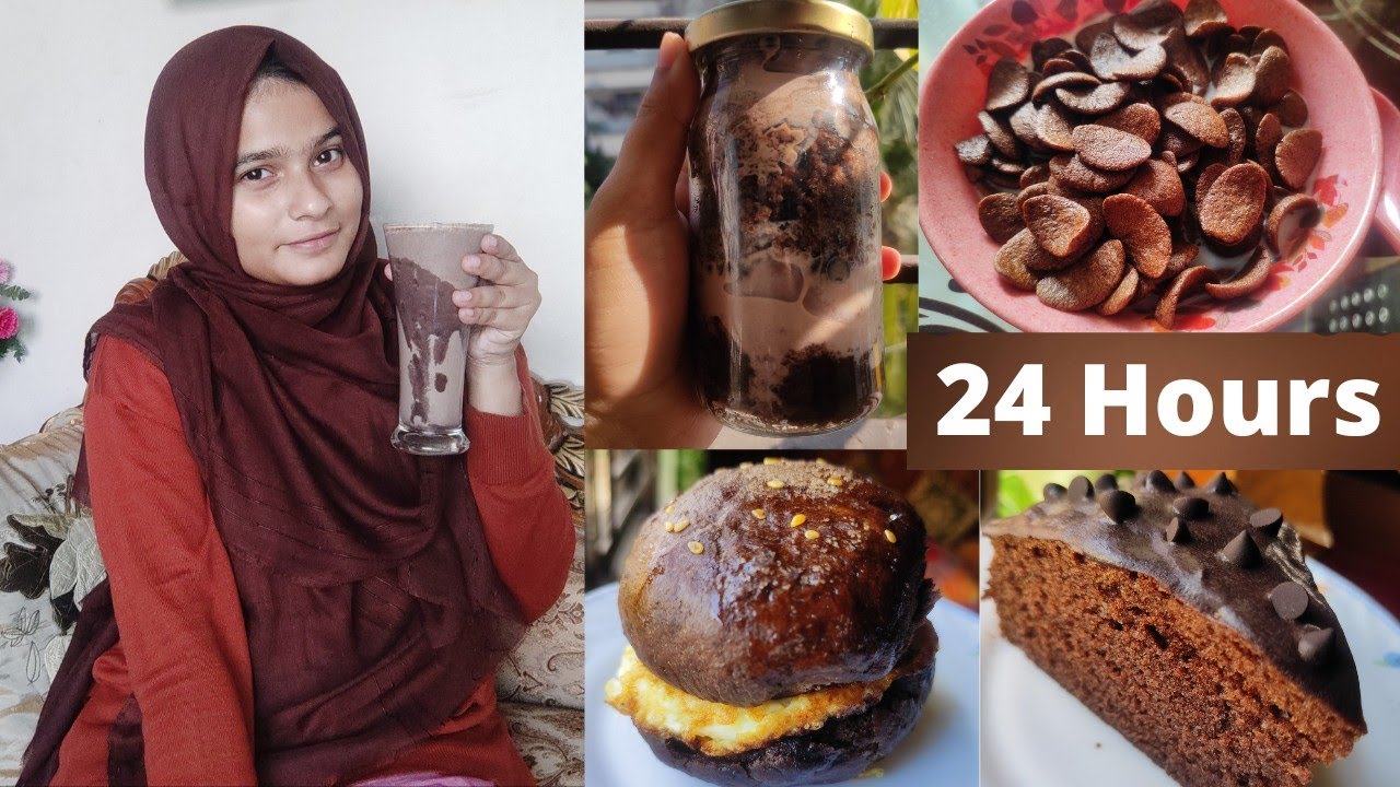 I Only ate Chocolate FOOD for 24hours🤎 || 🤎 Chocolate Food Challenge 🤎 || Sadiya Mimi