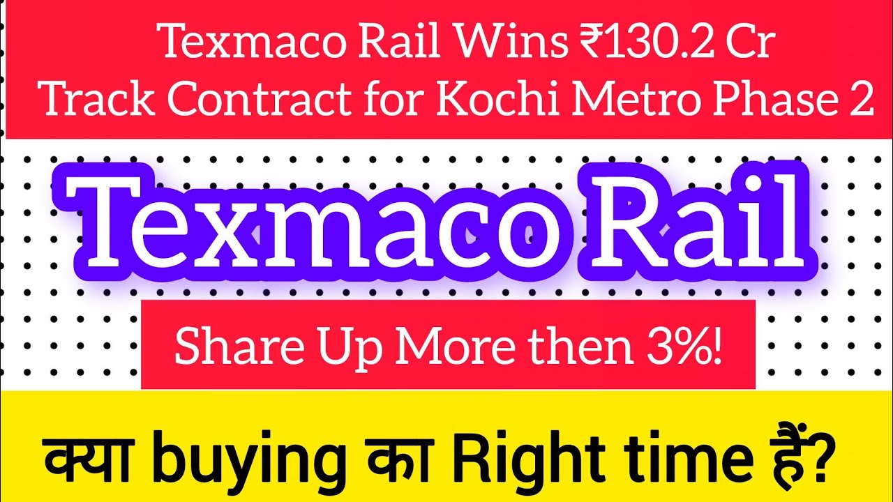Texmaco Rail Share Latest News | Texmaco Rail Share News | Texmaco Share Analysis 