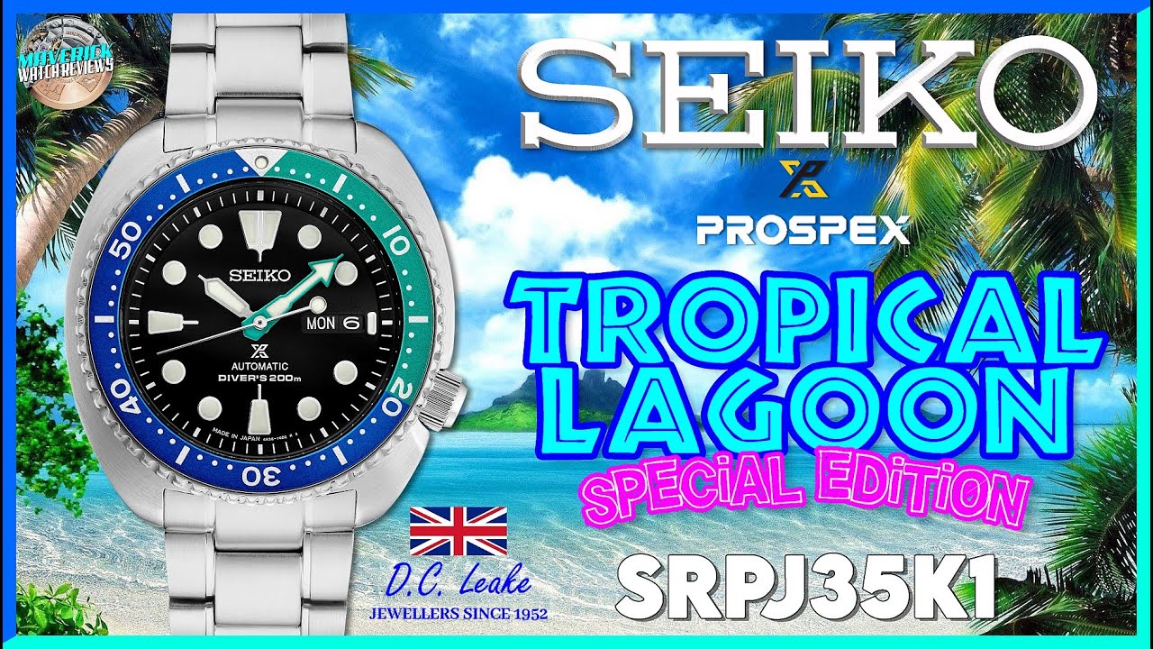 Черепашка Кокомо! | Распаковка и обзор автоматических часов Seiko Prospex Tropical Lagoon Special...
