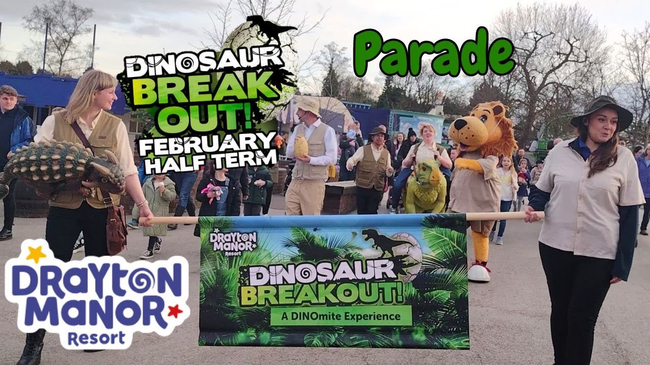 Dinosaur Breakout Parade 2023 at Drayton Manor Resort