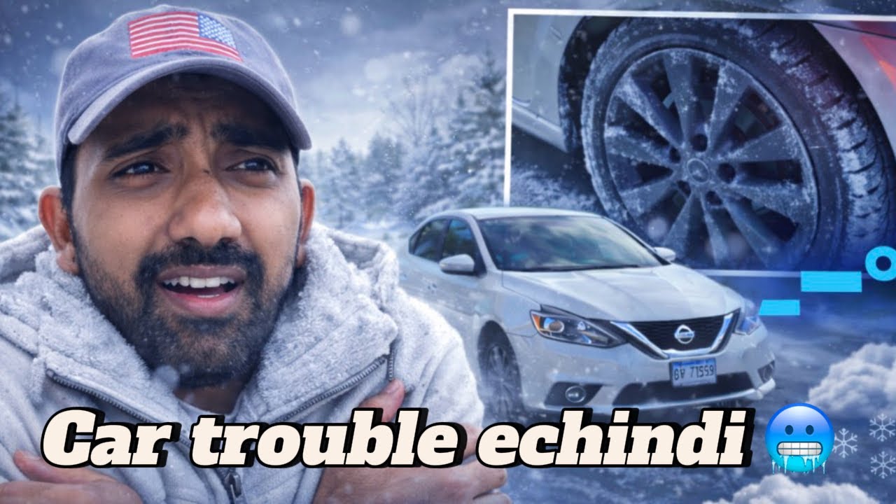 	“Snow + Low Tyre Pressure = Big Problem ❄️😵”